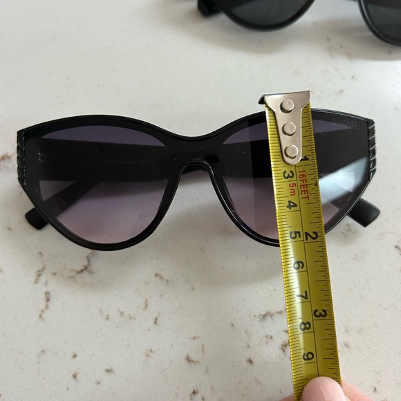Chanel Black Quilted Sunglasses main image 7